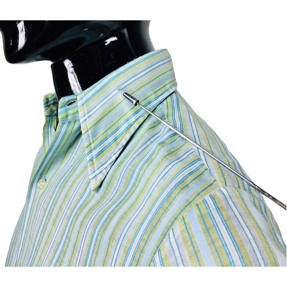 Vintage 50s 60s Penneys Towncraft Striped Penn Prest Rockabilly Shirt - Picture 8 of 10